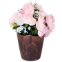 Декоративная композиция "Розы в горшочке", цвет: розовый, 16 см Производитель: Великобритания Артикул: FF NX86KV инфо 11569u.