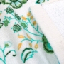 Полотенце махровое набивное 35х70, цвет: белый с зеленым Серия: Любимый дом инфо 12423u.