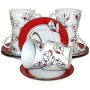 Набор чайный "Красный лепесток", 12 предметов Производитель: Великобритания Артикул: ФР 230V-61030A инфо 7211v.