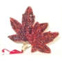 Подвесное украшение для интерьера "Кленовые листья", цвет: красный текстиль Изготовитель: Таиланд Артикул: 3390 инфо 7350v.