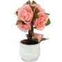 Декоративная композиция "Розы в горшочке", цвет: розовый, 19 см Производитель: Великобритания Артикул: FF NX0457KE инфо 7375v.