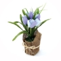 Декоративная композиция "Тюльпаны в горшочке", цвет: голубой, 20 см Производитель: Великобритания Артикул: FF NX0458KA инфо 7382v.
